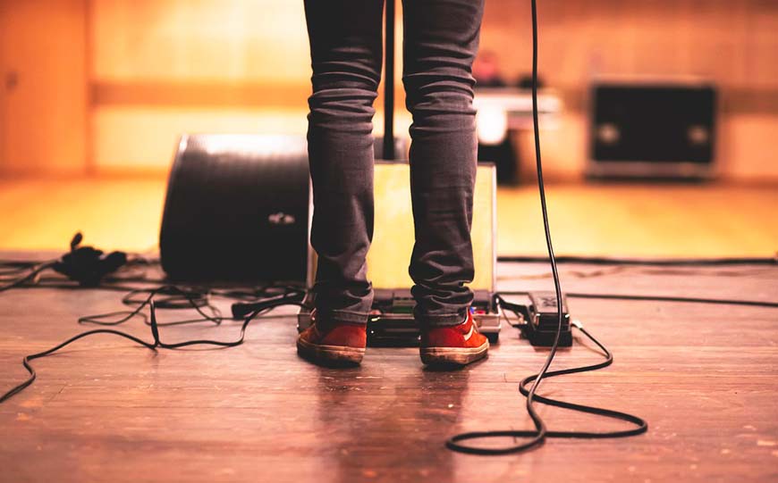 Guitarists Effects Pedals