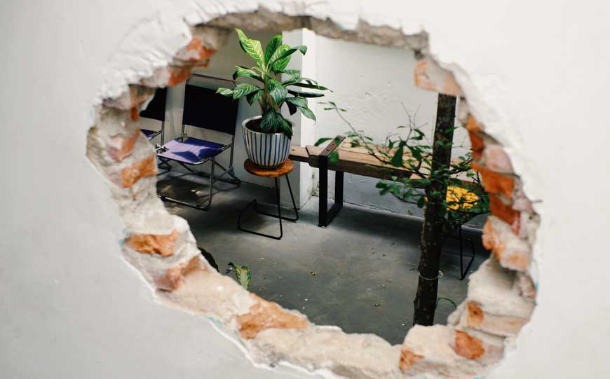 Hole in Party Wall